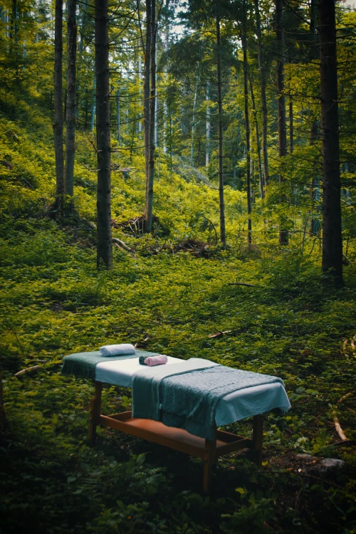Bystrá - masáž za chatou pri potoku
